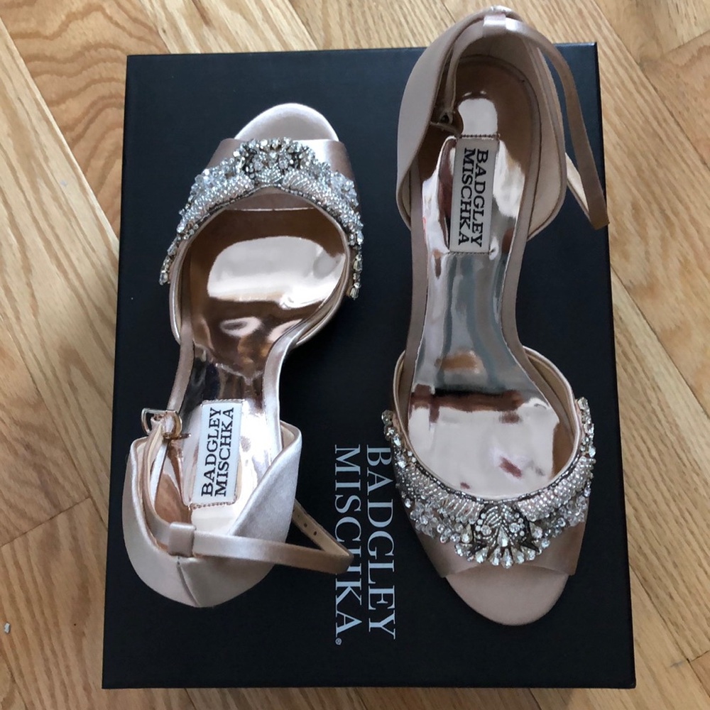 Badgley Mishka Malorie Embellished Wedge Sandal